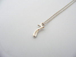 Tiffany &amp; Co Silver Peretti Alphabet R Medium Necklace Pendant Charm Chain Gift - £289.38 GBP