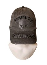 Harley Davidson Mens Hat Distressed Willie G Skull Grey One Size Cap - $29.00