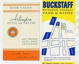 Arlington Hotel &amp; Buckstaff Bathhouse Brochures Hot Springs National Par... - $31.68