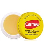 12-CARMEX CLASSIC LIP BALM MEDICATED NEW TUB/jar - $17.81