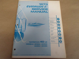 1973 Evinrude Servizio Negozio Riparazione Manuale 40 HP Norreno 4907 OEM Barca - £19.94 GBP