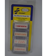 Skilcraft File Master Office Stamp Kit Pre Inked Confidential Duplicate Original