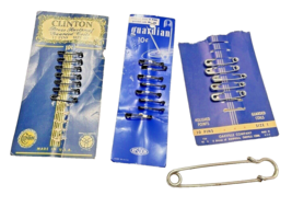 Pins Safety Pins Guardian Clinton Sewing Crafts Vintage Lot - $13.89
