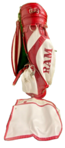 RAM FX Vintage Golf Bag Single Strap 6-Dividers Good Condition With Rain... - $167.33