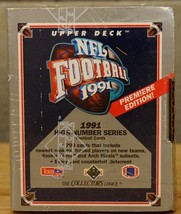 1991 Upper Deck NFL Football Cards High Number Series Box New Sealed 200 Cards - $12.86