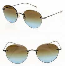 OLIVER PEOPLES COLIENA OV1264S Bronze Azure Brown Rimless Metal Sunglass... - £255.59 GBP