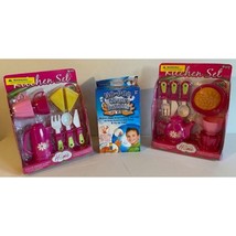 2 My Sweet Home Play Kitchen Sets &amp; 1 No Pop Stunt Bubbles Kit - £18.80 GBP