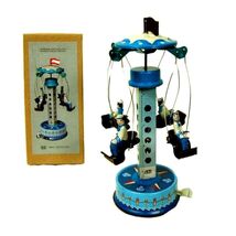 TIN TOY FRENCH SAILORS CAROUSEL Lever Action Collectible Vintage Style L... - $19.95