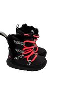 Toddler Girl Size 5 Nike Roshe Run Hi Sneakerboot in black and hyper punch - $18.76