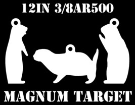 12&quot; Steel Shooting Targets - 3/8&quot; AR500 Prairie Dog Animal Silhouette - ... - £53.38 GBP