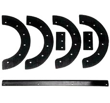 6 Piece Rubber Paddle Set w/ Scraper Bar fits Hurricane HN421 Snow Blower - $58.77