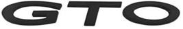 Reproduction Black &quot;GTO&quot; Front Grille Emblem Badge 2004-2006 Pontiac GTO - £26.26 GBP