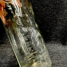 Vintage Glass 8 Ounce Baby Bottle Embossed Cat Hazel Atlas (??) - £6.33 GBP