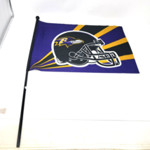Baltimore Ravens NFL Emerson Team Flag Helmet Logo 18x12 Licensed - £15.43 GBP