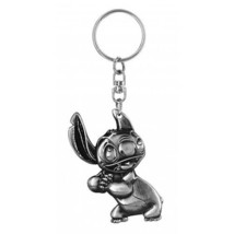 Disney Lilo &amp; Stitch Stitch Hands Clasped Figure Pewter Key Ring Key Cha... - £6.26 GBP