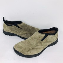 Johnston & Murphy Suede Slip On Deck Shoes Vibram Soles Mens Size 8.5 M 20-7242 - £31.54 GBP