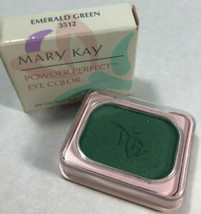 Mary Kay Powder Perfect Eye Color Emerald Green 3512 Eye Shadow - £11.78 GBP