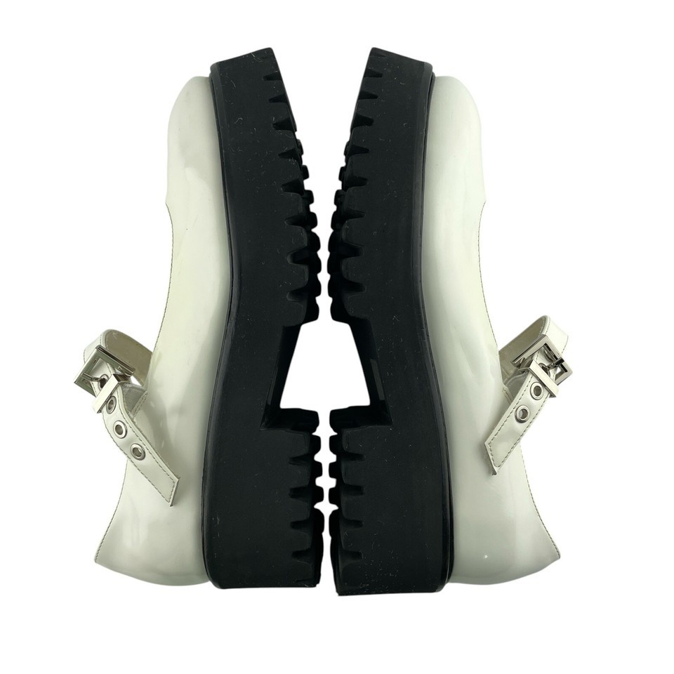 Jeffrey Campbell Shoes White Mary Jane Chunky Lugged Platform Womens Size 7 Item image 6