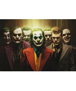 Jokers Collage Poster Wall Art | Joaquin Phoenix | Heath Ledger | Jared ... - £15.23 GBP