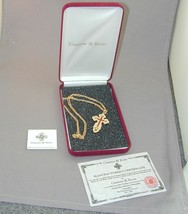 Camrose &amp; Kross Jackie Kennedy JBK Enamel Russian Cross Necklace NIB - £55.94 GBP