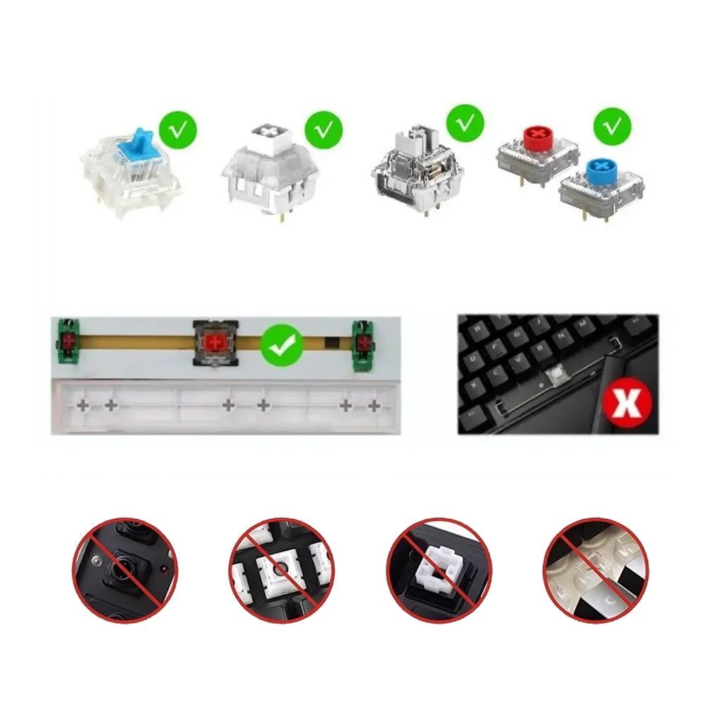 Genshin Impact Themed Keycaps Kamisato Ayaka PBT heat-sublimation ...