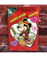 Vintage Mickey Mouse &amp; Friends Die-Cut Valentines Cards Envelopes Box of... - $10.94 CAD