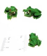 Tree Frog 3 Toy Figures 9702 Game Pcs Micro-Mini Doll House Shoppe Miniature - $4.50