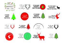 It&#39;s the most Wonderful time of the year- SVG Bundle 16 Designs-Deer-Antlers - £0.19 GBP