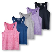 5 Pack: Women&#39;S Quick Dry Fit Dri-Fit Ladies Tops Athletic Yoga Workout ... - £48.69 GBP
