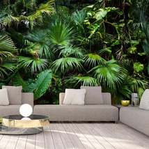 Tiptophomedecor Peel and Stick Forest Wallpaper Wall Mural - Sunny Jungle - Remo - £47.94 GBP+