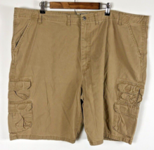 Wrangler Cargo Shorts 48 Mens Khaki Utility Pockets 100% Cotton Tan Ligh... - £36.53 GBP