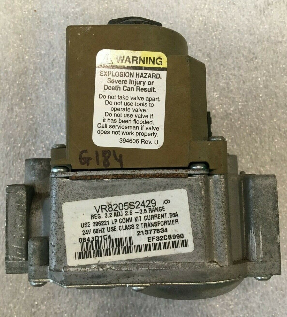 Honeywell Furnace Gas Valve VR8205S2429 EF32CB990 used FREE shipping #G184 - $32.73