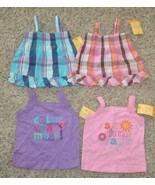 Girls Shirts 4 pc Summer Babydoll Tank Tops Sonoma Pink Purple $56-sz 18... - $11.88