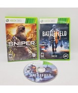 Sniper: Ghost Warrior, Battlefield 3 &amp; 4 Disc 1 (Microsoft XBOX 360) Gam... - £11.61 GBP