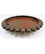 Jan Barboglio Round Knobbed Iron Base for Etched Blown Glass Serving Bowl - $338.21 CAD