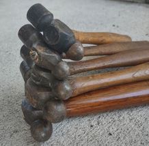 Ball Peen Mechanic Vintage Machinist Small Size Hammers Assorted Lot of 5 AS IS image 6