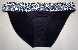 Kenneth Cole Size XL RS2SU96 Black White New Women&#39;s Banded Bikini Bottom - £45.94 GBP