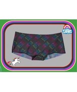 L  NO SHOW Grey Rainbow LOGO Stretch Victorias Secret PINK Boyshort Brief Panty - $11.25