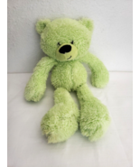 Ganz Teddy Bear Bright Green Plush Stuffed Animal Floppy Arms Legs Black... - £31.05 GBP