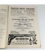 1945 Playbill The Martin Beck Theatre &#39;Jacobowsky and the Colonel&#39; Louis... - £37.26 GBP