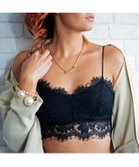 Hot Sell Sexy Black Spaghetti Straps Lace Eyelashes for Women - £16.02 GBP