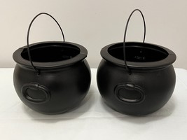 General Foam Lot of 2 Plastic Blow Mold Witches Cauldron Candy Pails Hal... - £9.72 GBP