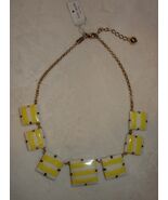 KATE SPADE Yellow Frontal Necklace NEW - $107.91
