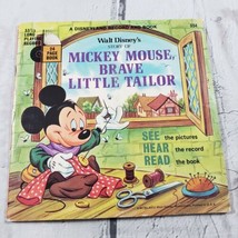 Disneyland Record &amp; Book Walt Disneys Story Of Mickey Mouse, Brave Little Tailor - $40.50