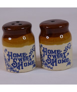 Vintage Home Sweet Home Ceramic Salt And Pepper Shakers 2.5 Inches Tall ... - £2.94 GBP