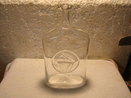 Vintage Erik Hojlund Kosta Boda Sweden Blown Glass Bottle Applied Horse - £63.39 GBP