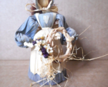Corn Husk Doll Spiritual No-face Amish Folk Art W Hair Bonnet Handcrafte... - $19.79