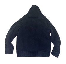 Baby Gap Navy Cable Knit Sweater Shawl Collar 2T 100% Cotton image 6