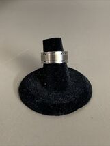 New Stainless Steel Striped Wedding Ring Band Mens Size 4 KG - $9.89