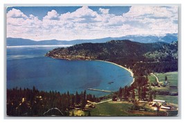 Birds Eye View Glenbrook Bay Lake Tahoe Nevada NV  Chrome Postcard M18 - $2.92